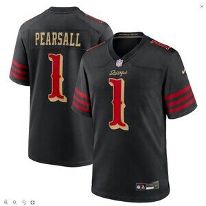 Ricky Pearsall #1 San Francisco 49ers Faithful Black Jersey